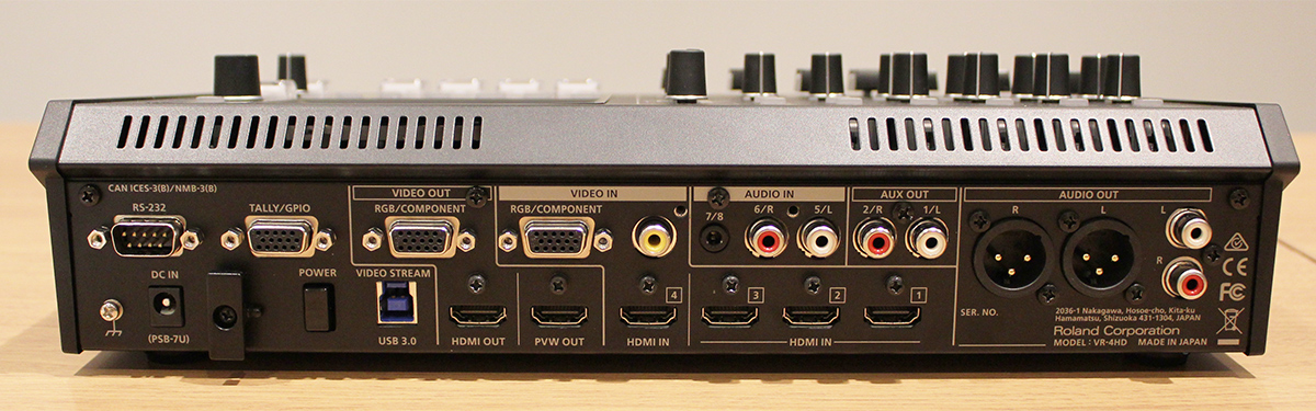 ローランド、タッチ・モニターを搭載したフルHD対応AVミキサー「VR-4HD
