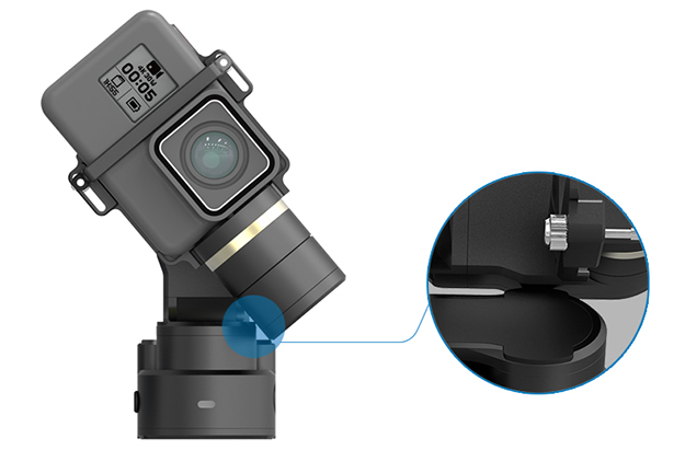 FeiyuTechのアクションカメラ用の防水3軸ウェアラブルジンバル「WG2