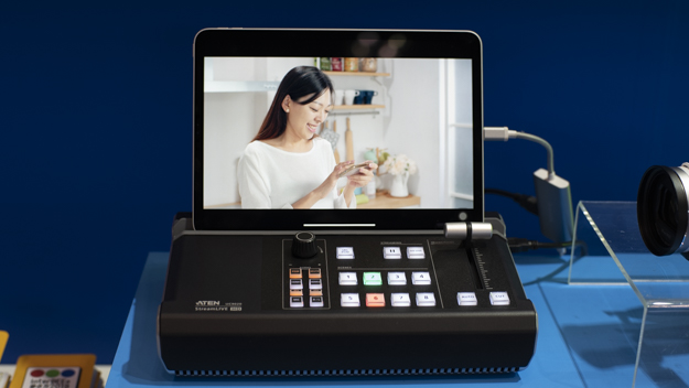 ライブ配信用 ATEN ポータブルライブストリーミングAVミキサー UC9020