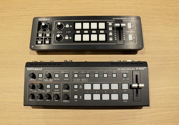ローランド、操作性や音質を強化した小型ビデオ・スイッチャー「V-1HD+