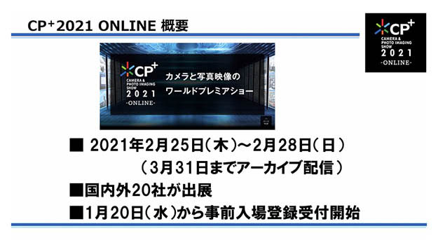 P+2021 ONLINE説明画面