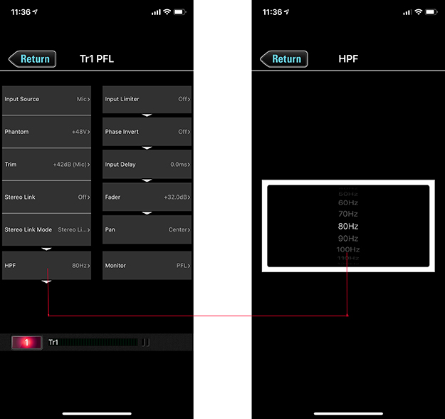 ZOOM F6のハイパスフィルター