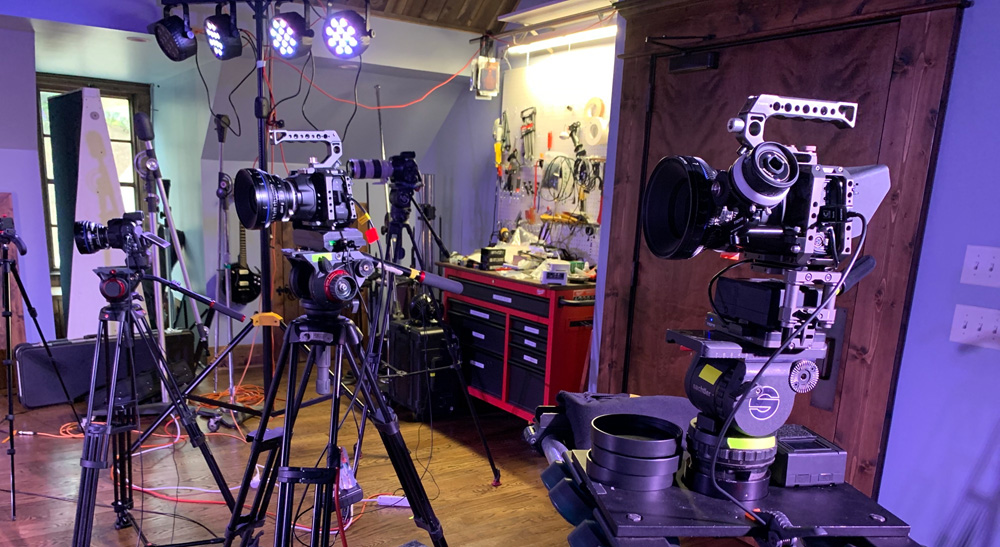 Blackmagic Design製品事例： ジョン・ドリスケル・ホプキンス・バンド、アルバム「LONESOME HIGH」 発売コンサートライブ配信の場合2