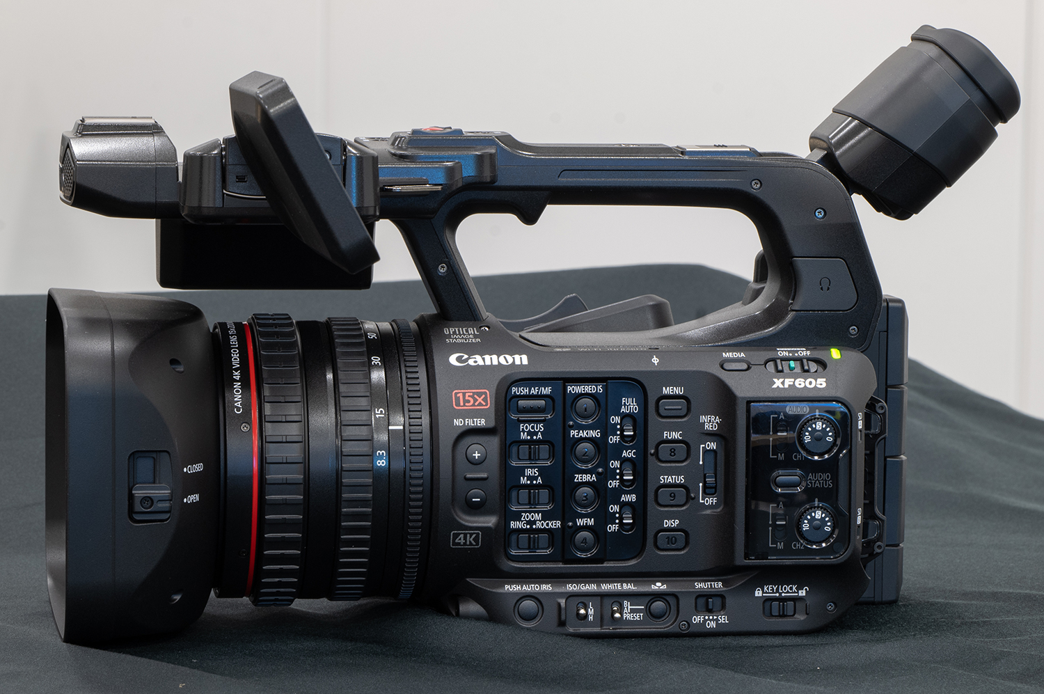 キヤノン、業務用4Kビデオカメラ「XF605」発表。高画質と小型化