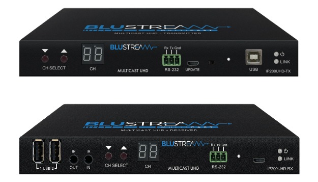 エーディテクノ、Blustream社のAV over IPマルチキャスト製品を発売