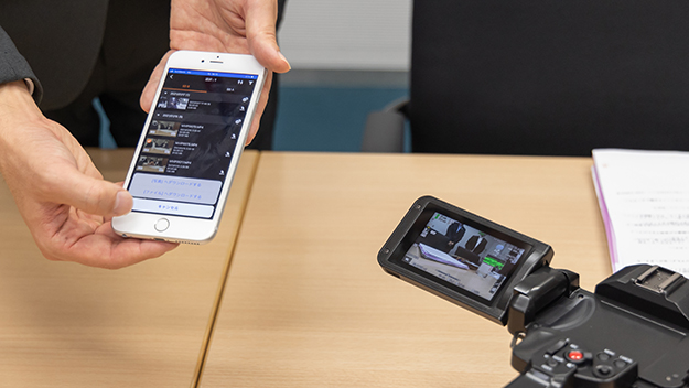 XF605インタビュー説明写真