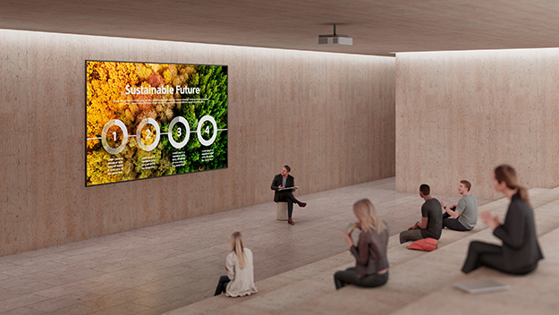 業務用レーザー光源プロジェクター2機種説明写真