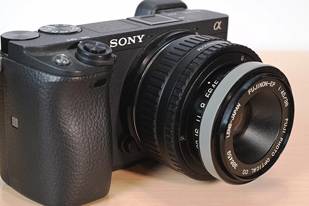 フジノン38mmを延長チューブ無しでα6300へ装着