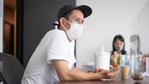 小針氏インタビュー説明写真