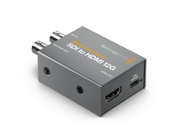 ブラックマジックデザイン、「Micro Converter 12G」シリーズ3モデルを発表。超小型でSDIおよびHDMIでHDRをサポート。ATEMスイッチャーでのカメラコントロール機能に対応