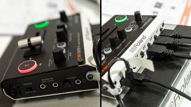 ローランド：V-02HD MK IIを展示。パソコンと接続してライブ配信できる