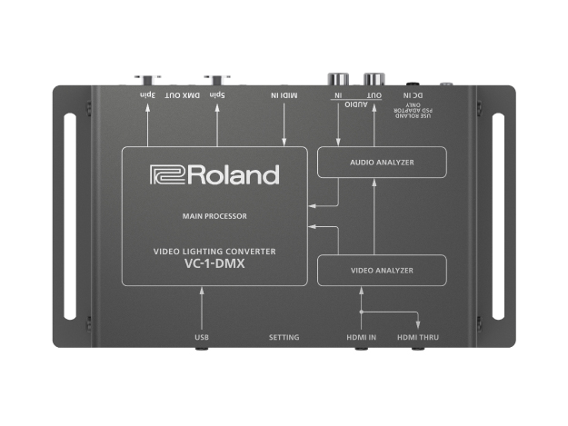 ローランド、照明演出システム「VC-1-DMX」発表。映像/音声に合わせた照明効果を自動生成[CES2022]