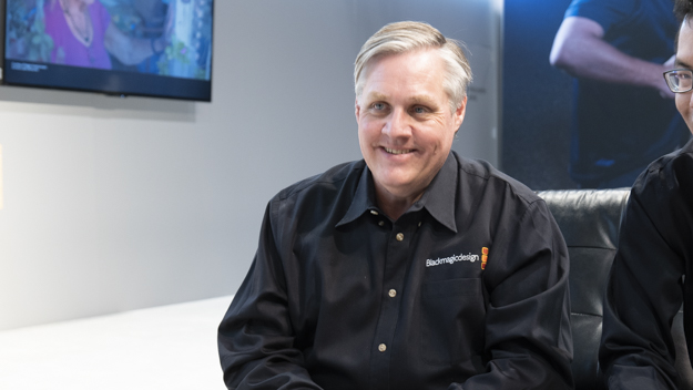 Blackmagic Design CEOインタビュー説明写真
