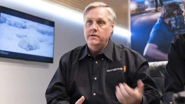 Blackmagic Design CEOインタビュー説明写真