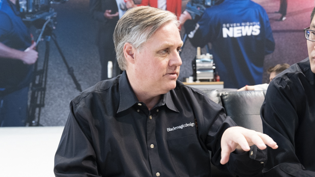 Blackmagic Design CEOインタビュー説明写真