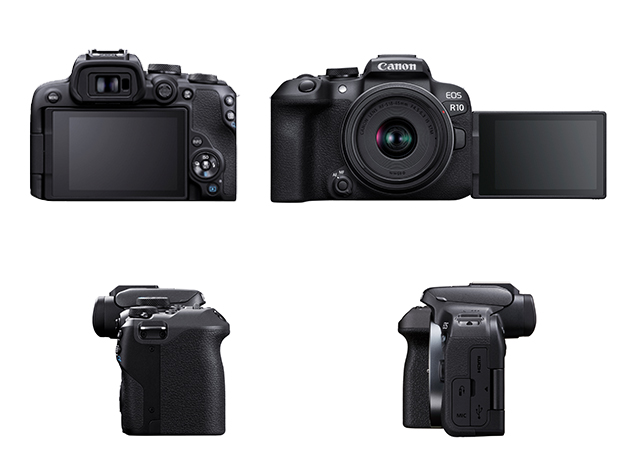 キヤノン、「R10」を発表。約429gのシリーズ初APS-CサイズCMOSセンサー搭載・新開発RF-Sレンズ対応