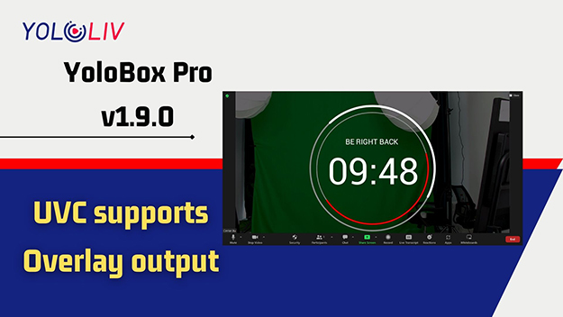 YoloLiv、YoloBox Pro v1.9.0リリース。ゲストの招待、カウントダウンタイマー用BGM、オーバーレイ付きUVCなどを追加