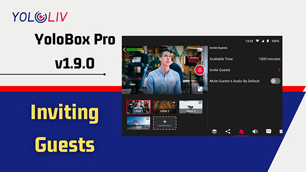 YoloLiv、YoloBox Pro v1.9.0リリース。ゲストの招待、カウントダウンタイマー用BGM、オーバーレイ付きUVCなどを追加