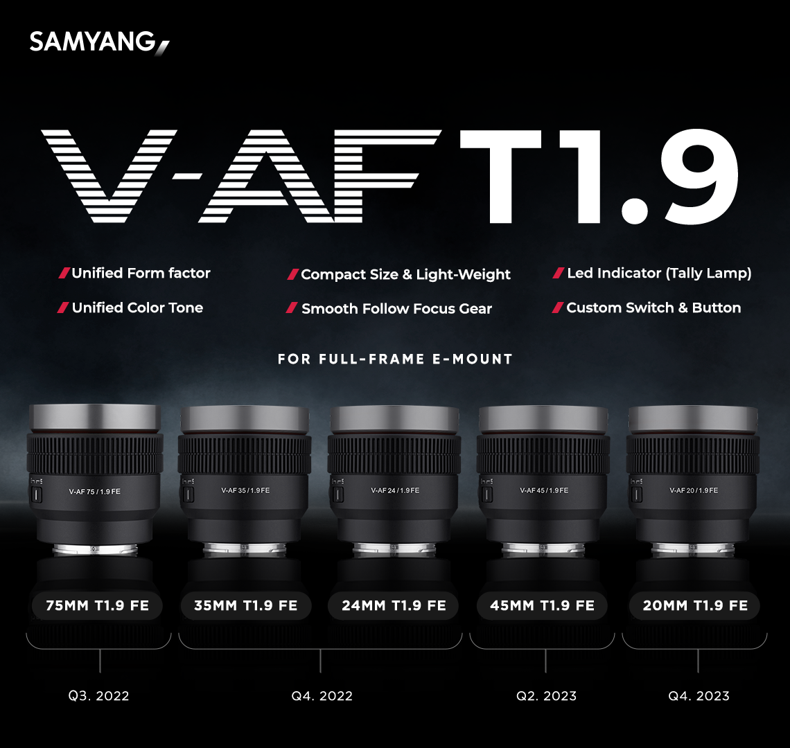 SAMYANG V-AF 75/1.9 FE 単焦点レンズ V-AF 75mm T1.9 | V-AF | ケンコー・トキナー