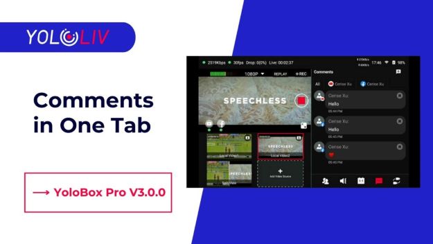 YoloLiv、YoloBox Pro v3.0.0リリース。ビデオクロッピング、オーバーレイのネーム＆ロック機能、マルチビュー用のビデオ＆GIF背景の追加など