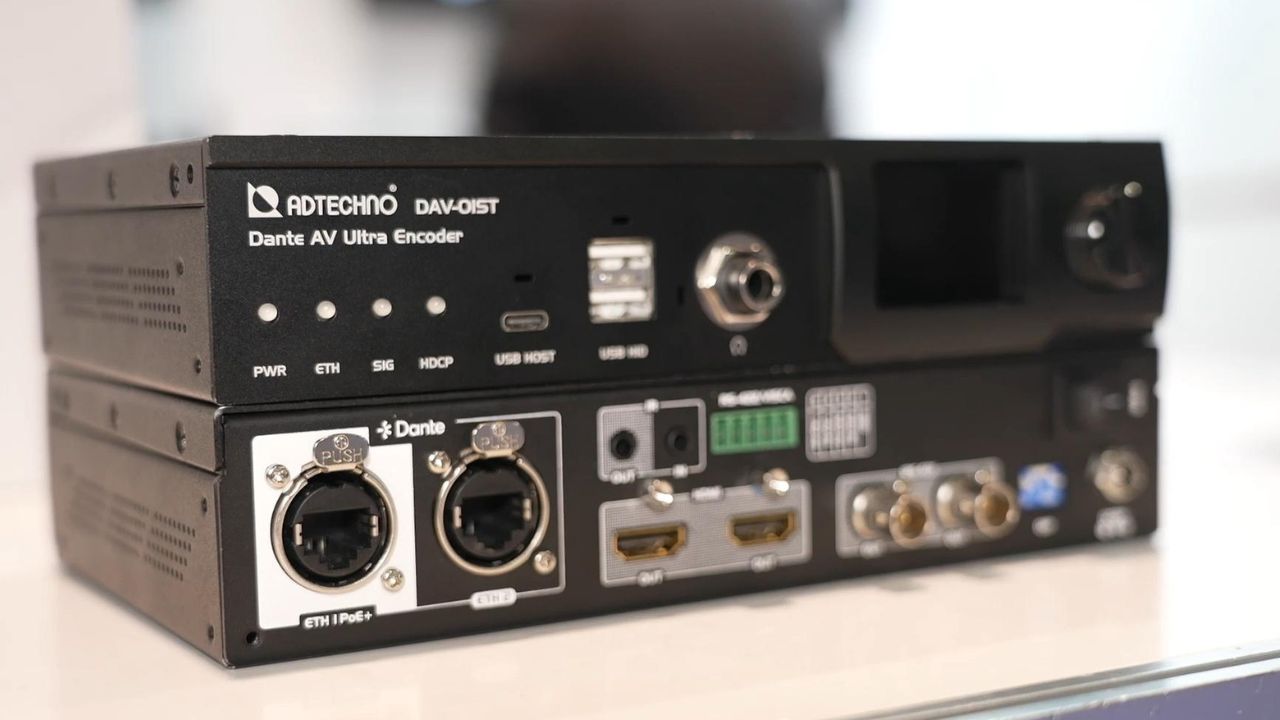 Dante AV Ultra「DAV-01シリーズ」NAB Show 2025 展示の様子